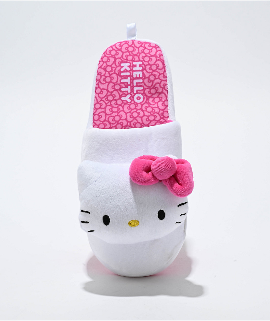 Josmo Hello Kitty Pink & White Plush Slippers