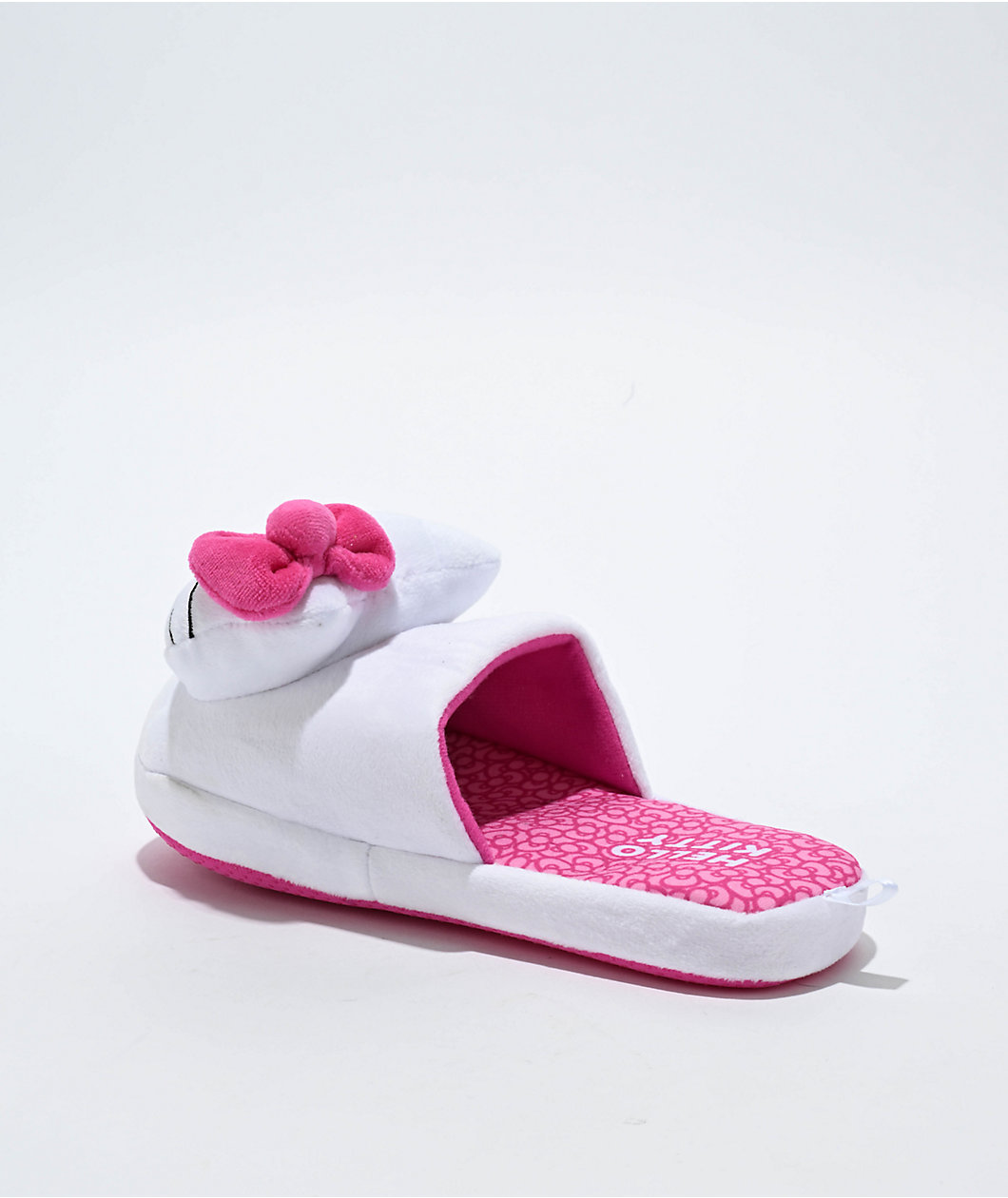 Josmo Hello Kitty Pink & White Plush Slippers