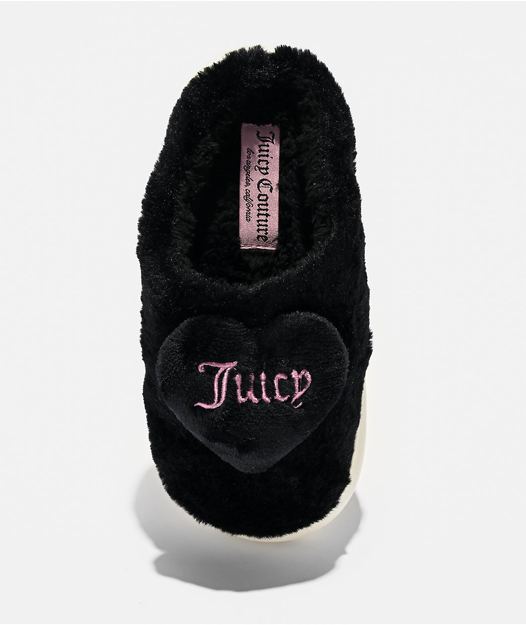 Juicy Couture Contenta Black & Blush Slippers