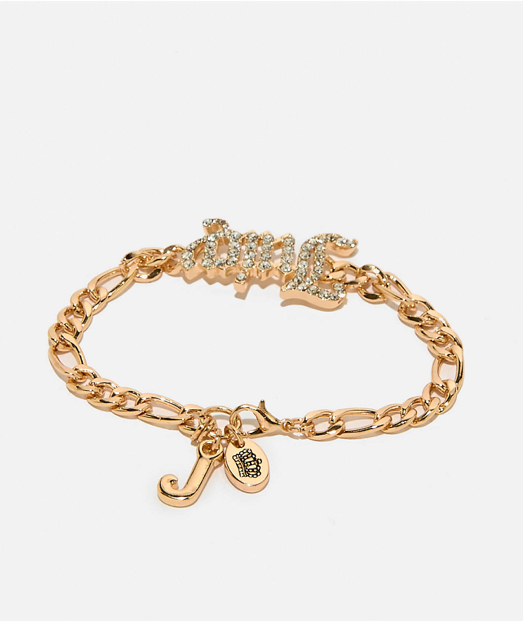 Juicy Couture Crystal Script Goldtone Bracelet