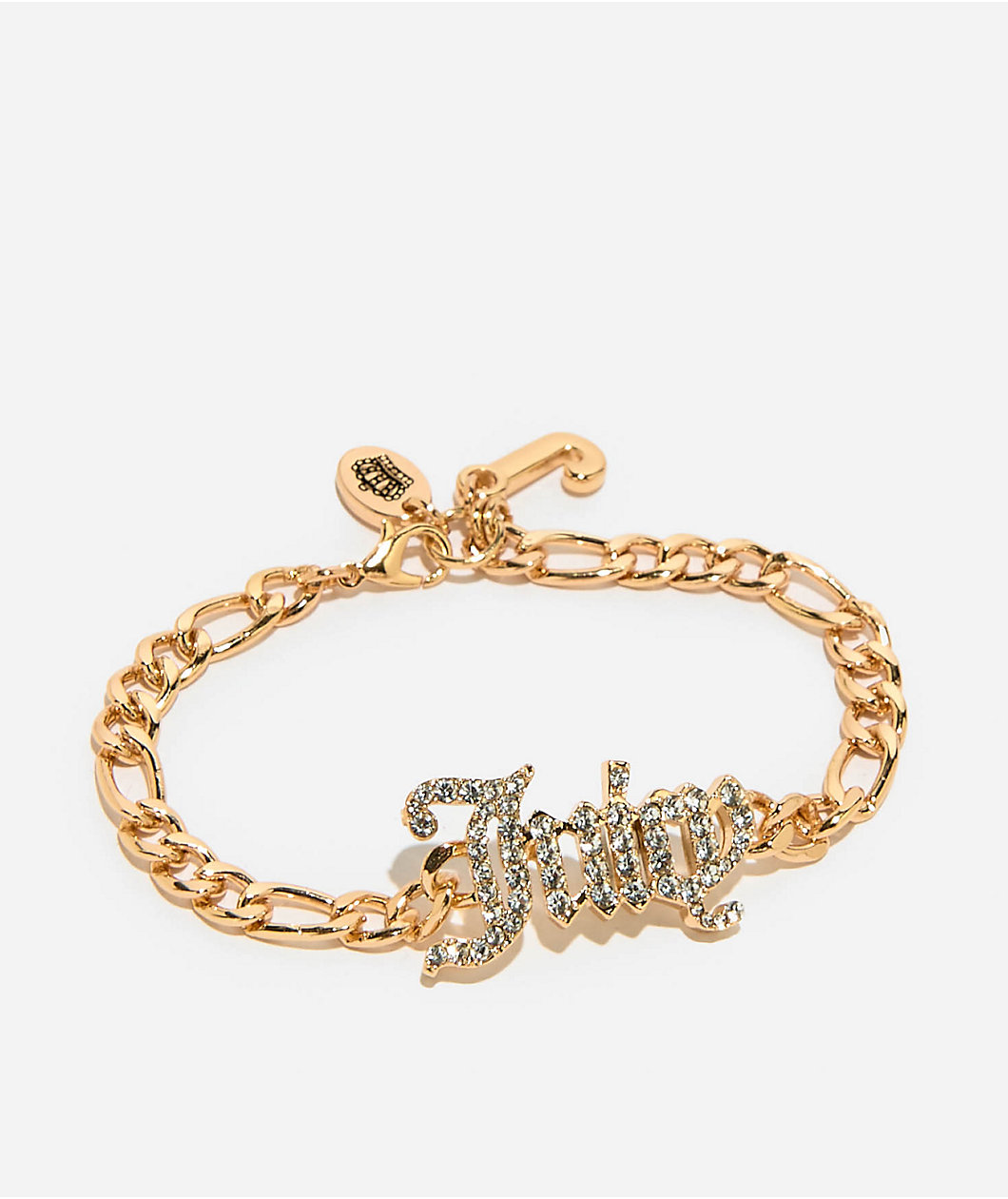 Juicy Couture Crystal Script Goldtone Bracelet