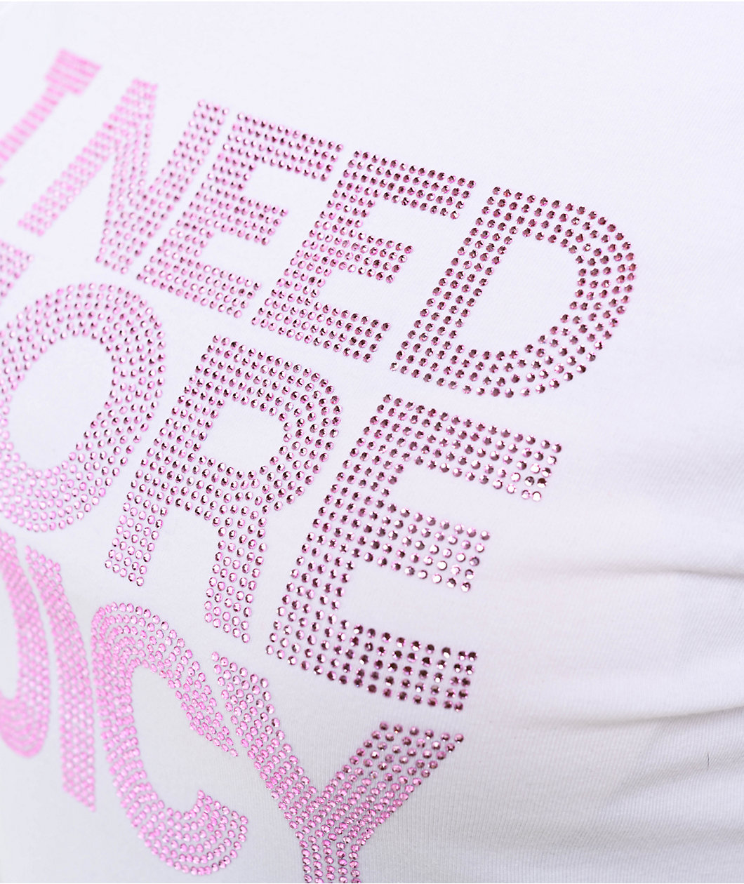 Juicy Couture I Need More White Crop T-Shirt