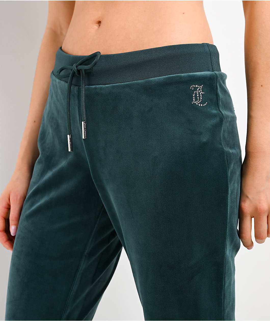 Juicy Couture OG Big Bling Junebug Velour Track Pants