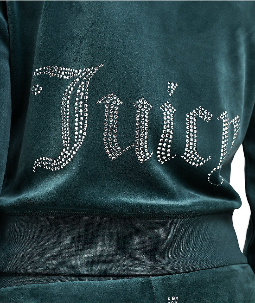 Juicy Couture OG Big Bling Junebug Velour Zip Hoodie