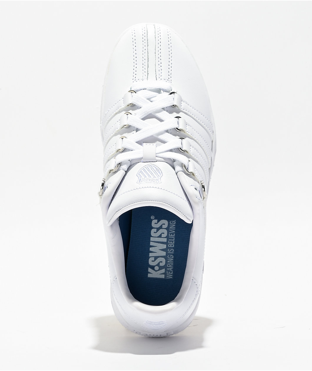 K-Swiss Classic VN White & Silver Shoes