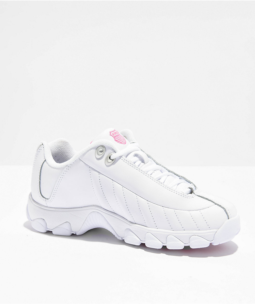 K-Swiss ST329 CMF White & Pink Shoes