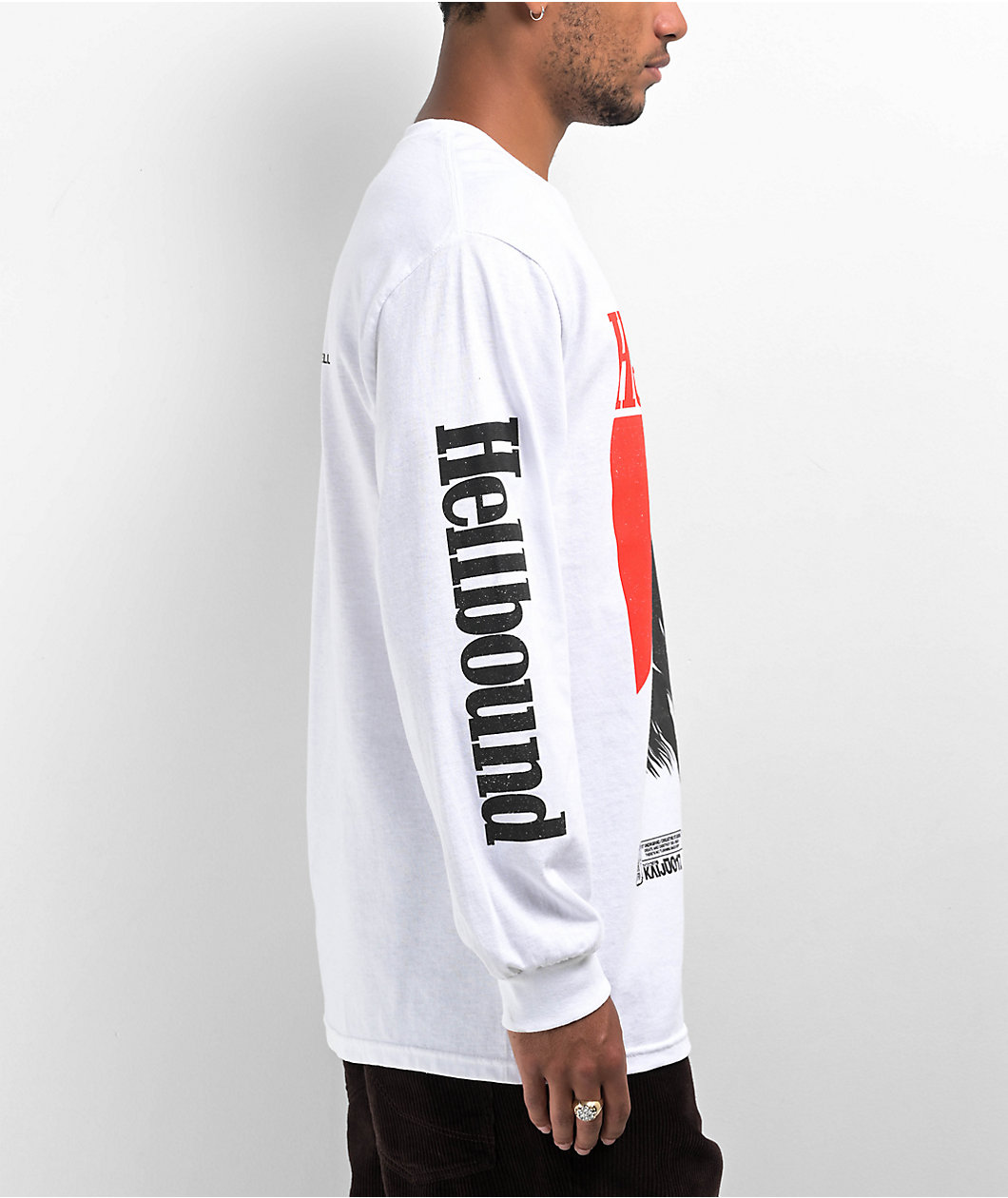 KAIJU017 Hellbound White Long Sleeve T-Shirt