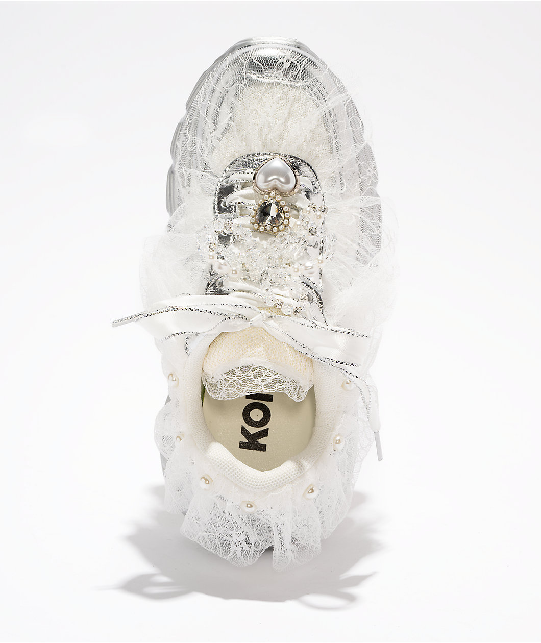 KOI Kelpie Whimsical Terrain Ivory & Silver Shoes