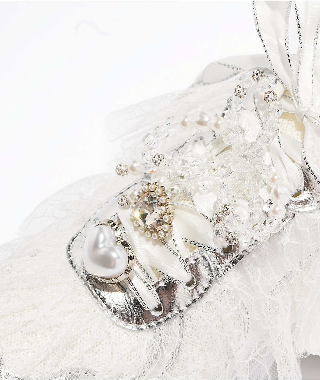 KOI Kelpie Whimsical Terrain Ivory & Silver Shoes