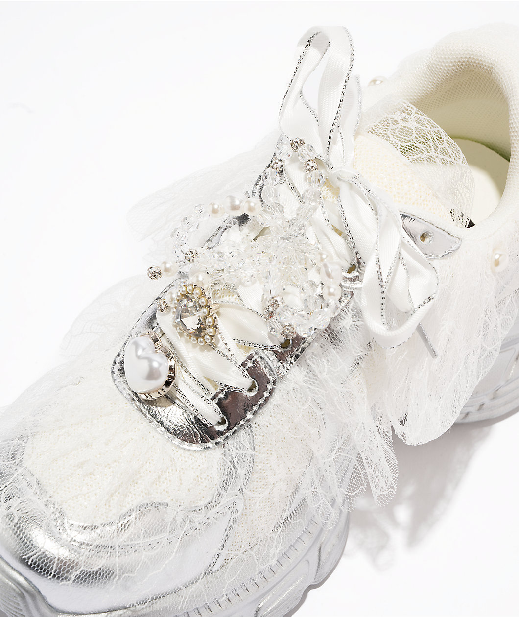 KOI Kelpie Whimsical Terrain Ivory & Silver Shoes