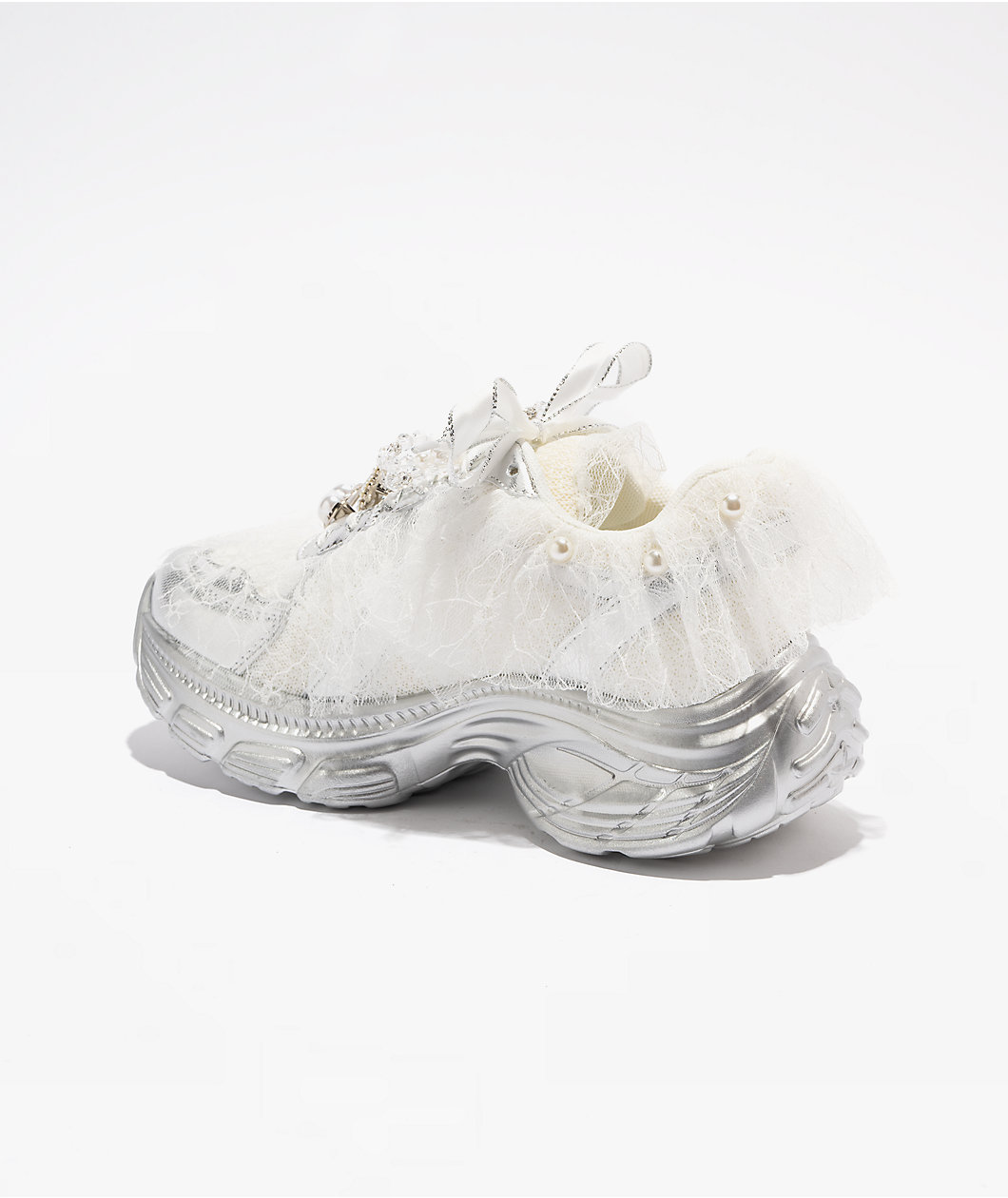 KOI Kelpie Whimsical Terrain Ivory & Silver Shoes