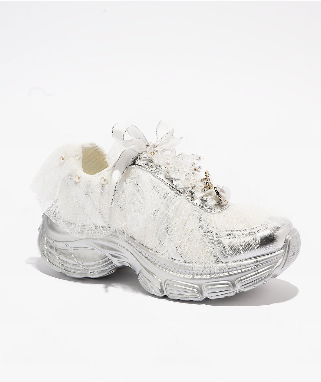 KOI Kelpie Whimsical Terrain Ivory & Silver Shoes