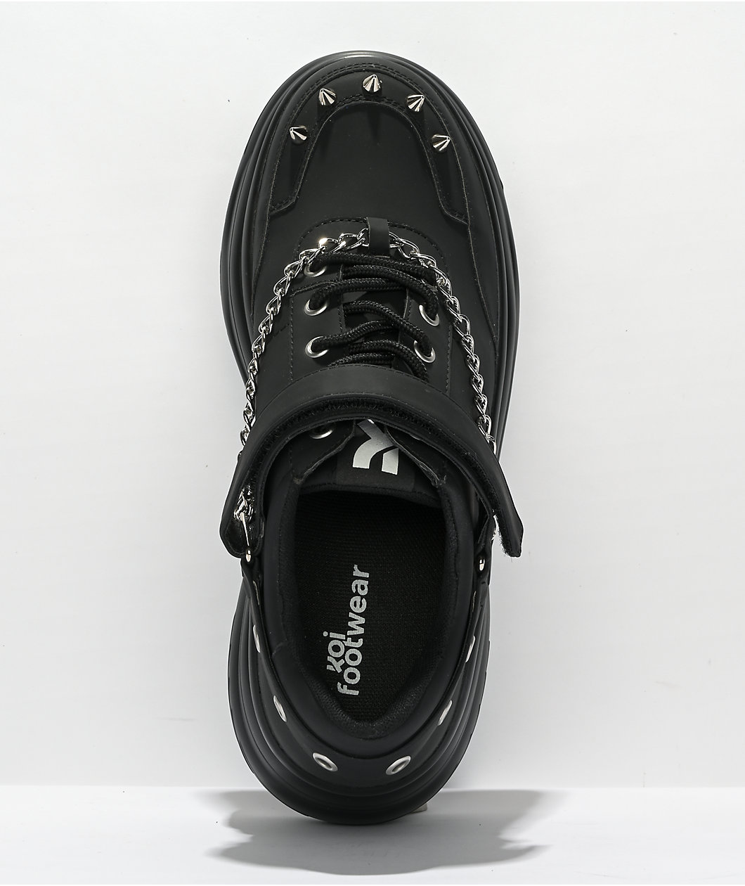 KOI Parador Grunge Black Platform Shoes