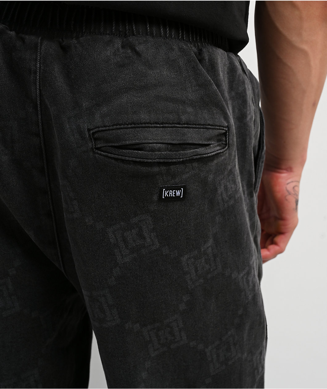 KREW K-Loose Slacker Repeat Vintage Black Jeans