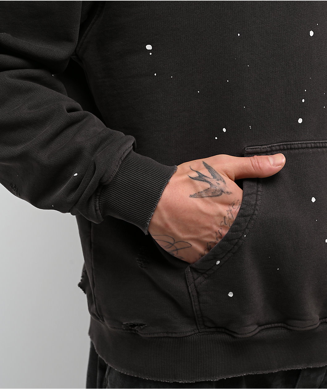 KREW Ripper Faded Grey Hoodie