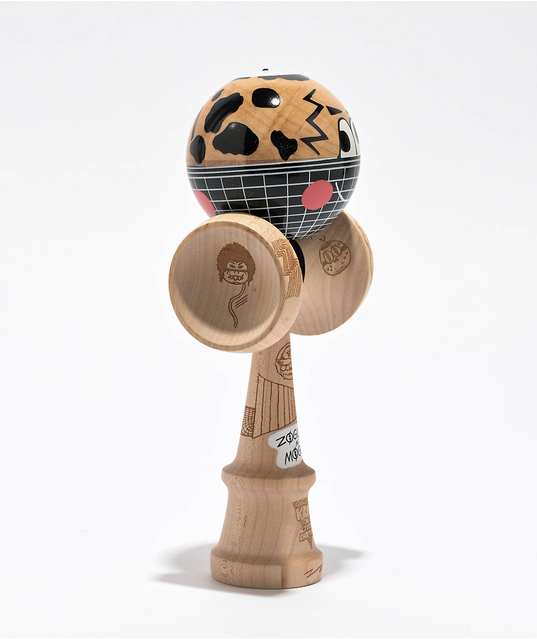 KROM x Jody Barton Zoggy & Moggy Gridball Kendama