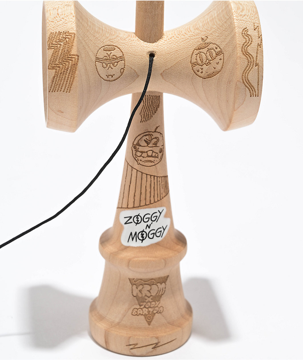 KROM x Jody Barton Zoggy & Moggy Gridball Kendama