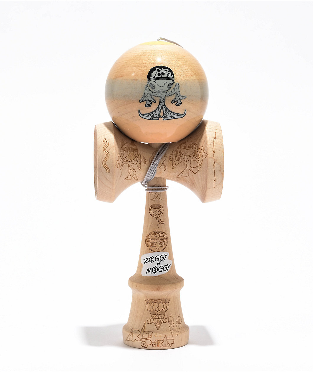 KROM x Jody Barton Zoggy & Moggy Sandplanet Kendama