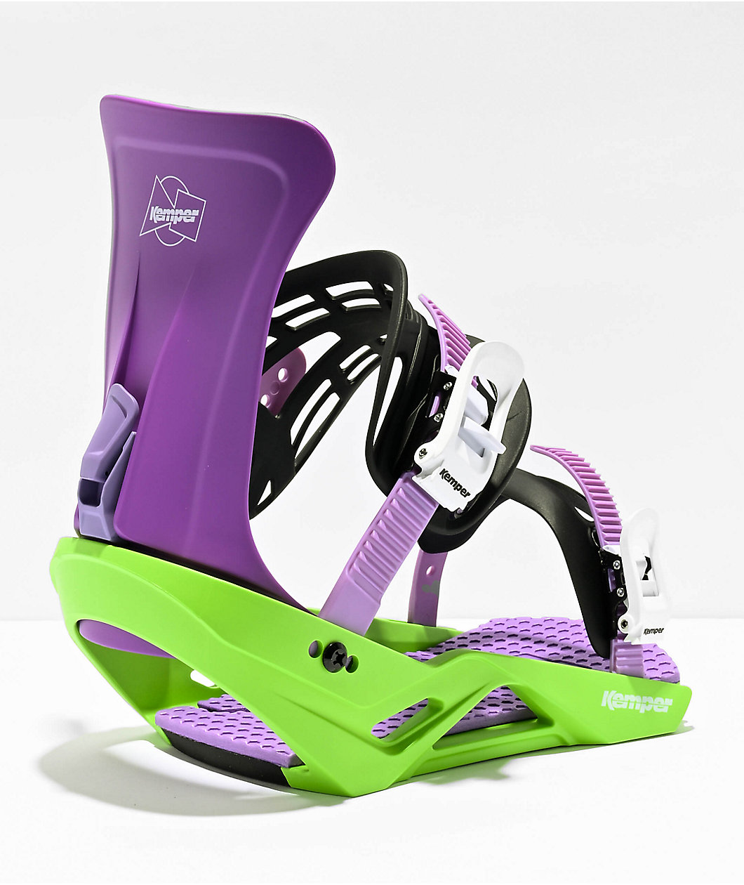 Kemper Freestyle Purple Snowboard Bindings 2024