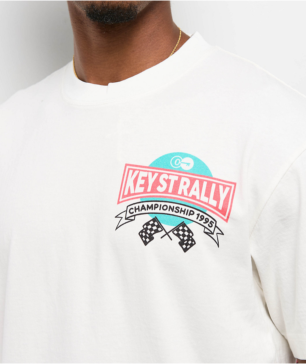 Key Street Arcade White T-Shirt
