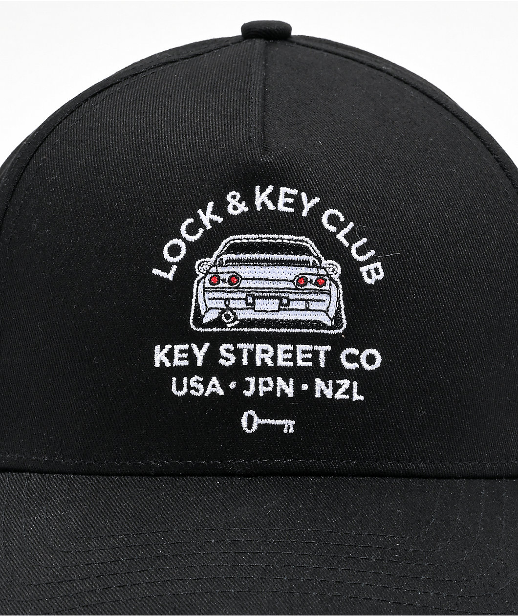 Key Street Car Club Black Snapback Hat 