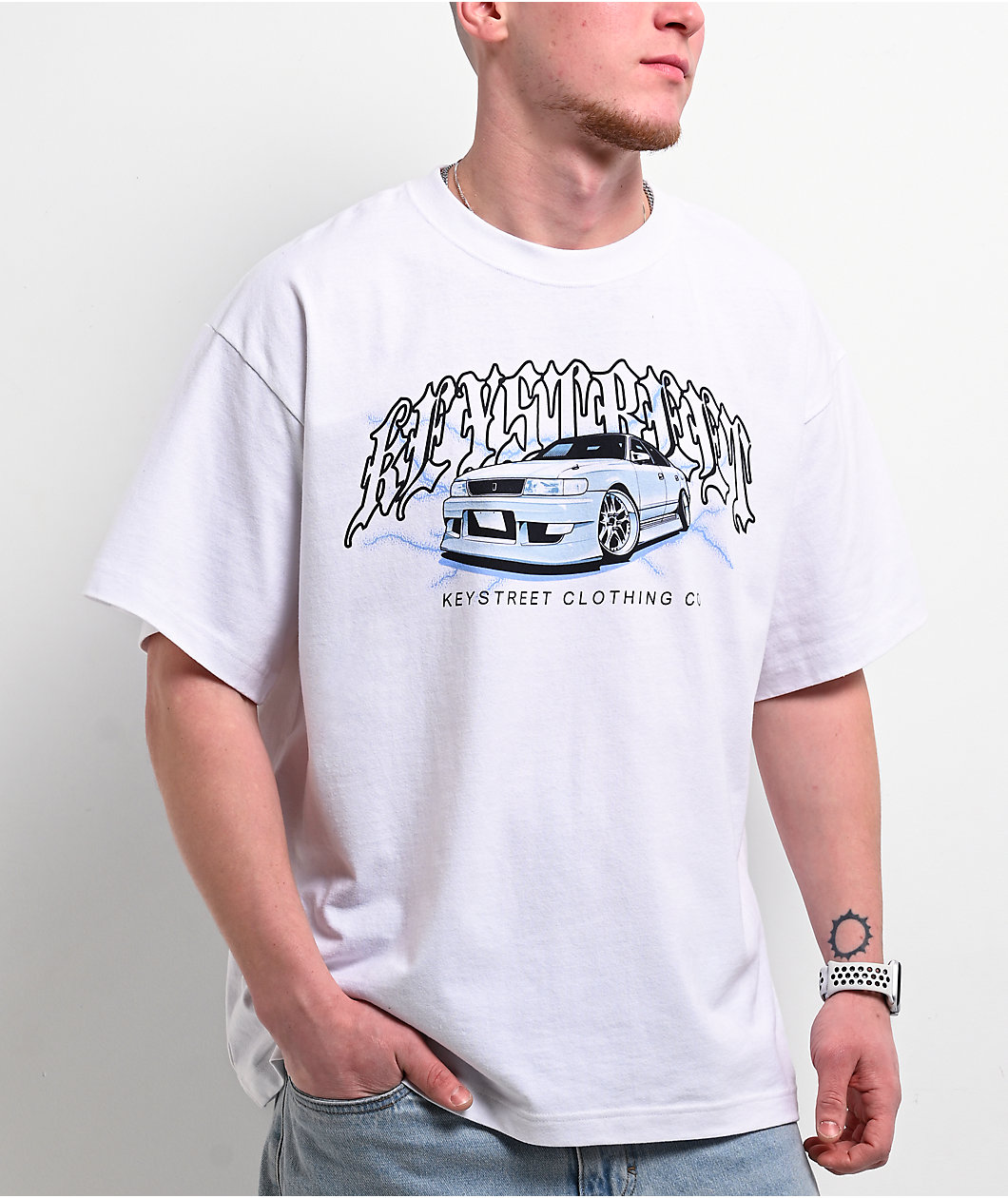 Key Street Heavy White T-Shirt