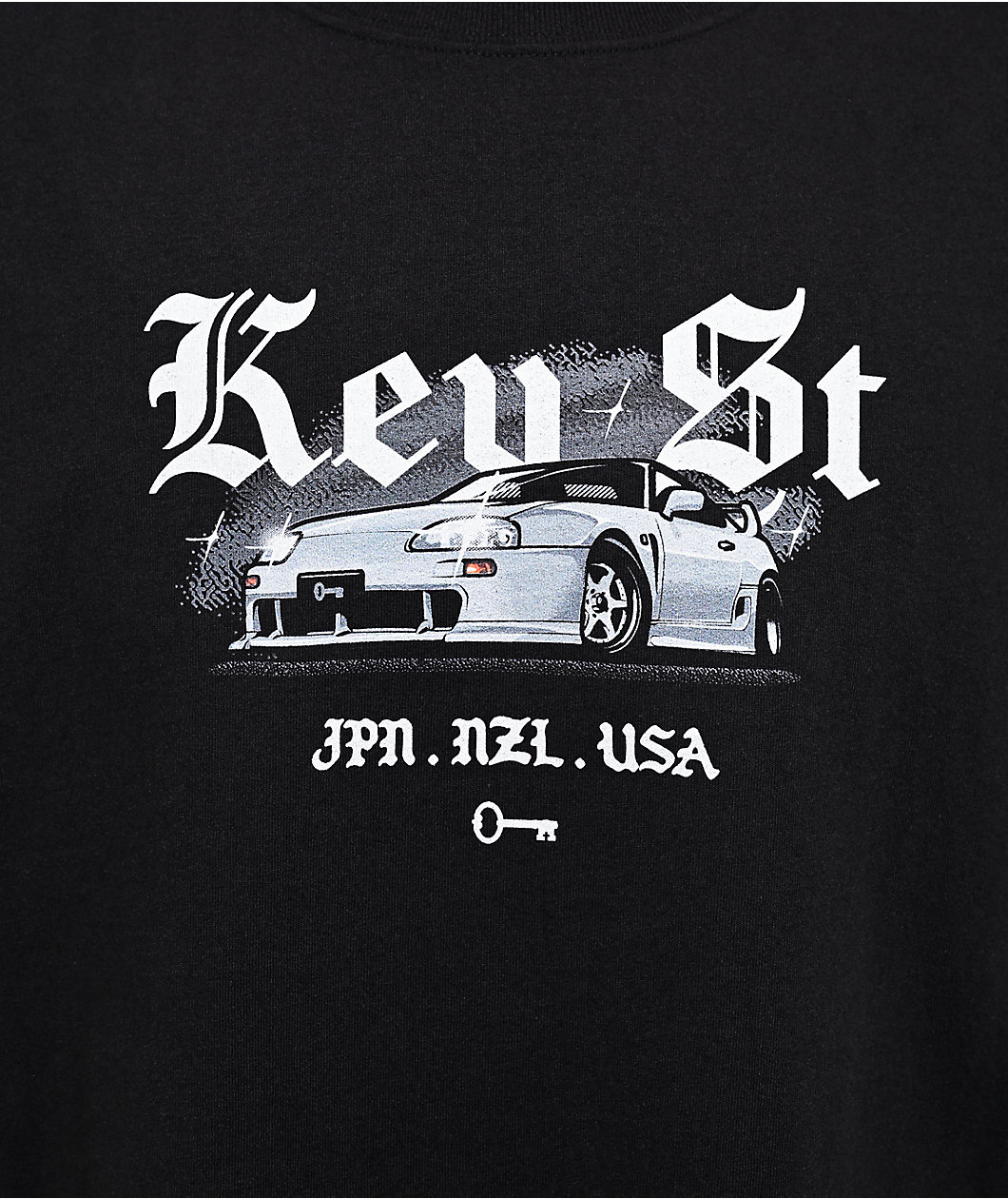 Key Street Lightning Black T-Shirt