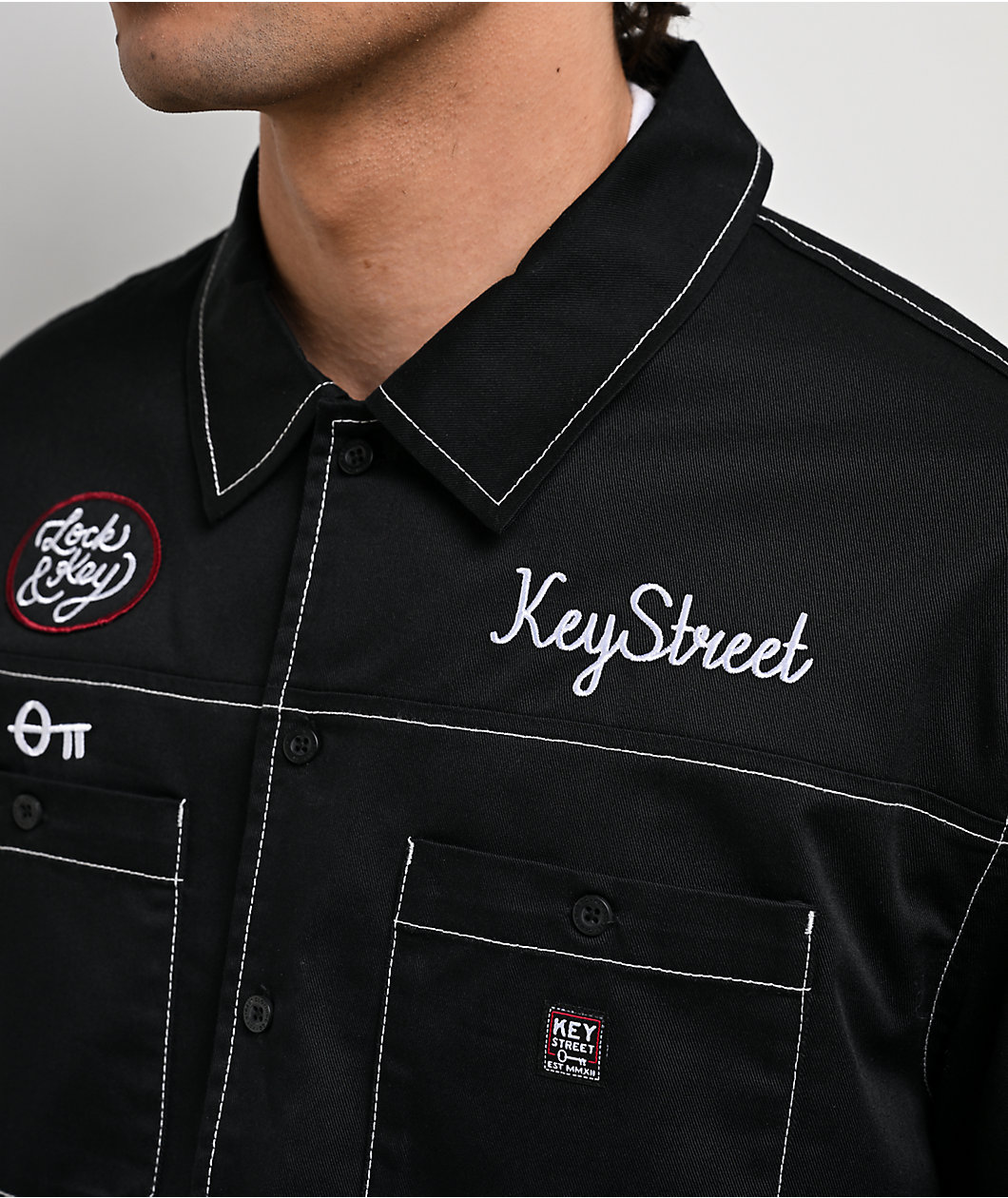 Key Street Low Standards Black Work Shirt
