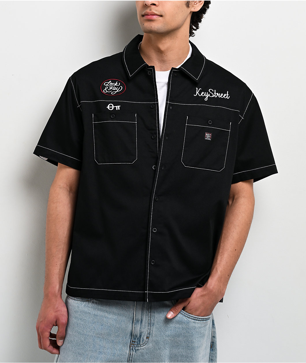 Key Street Low Standards Black Work Shirt