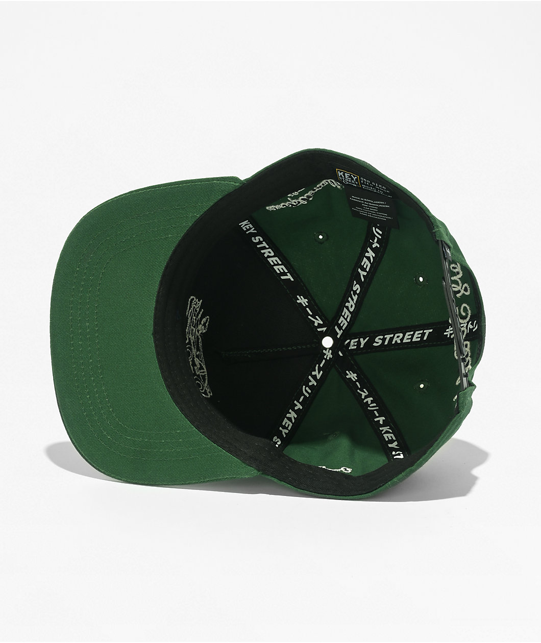Key Street Parts Dept. Dark Green Snapback Hat