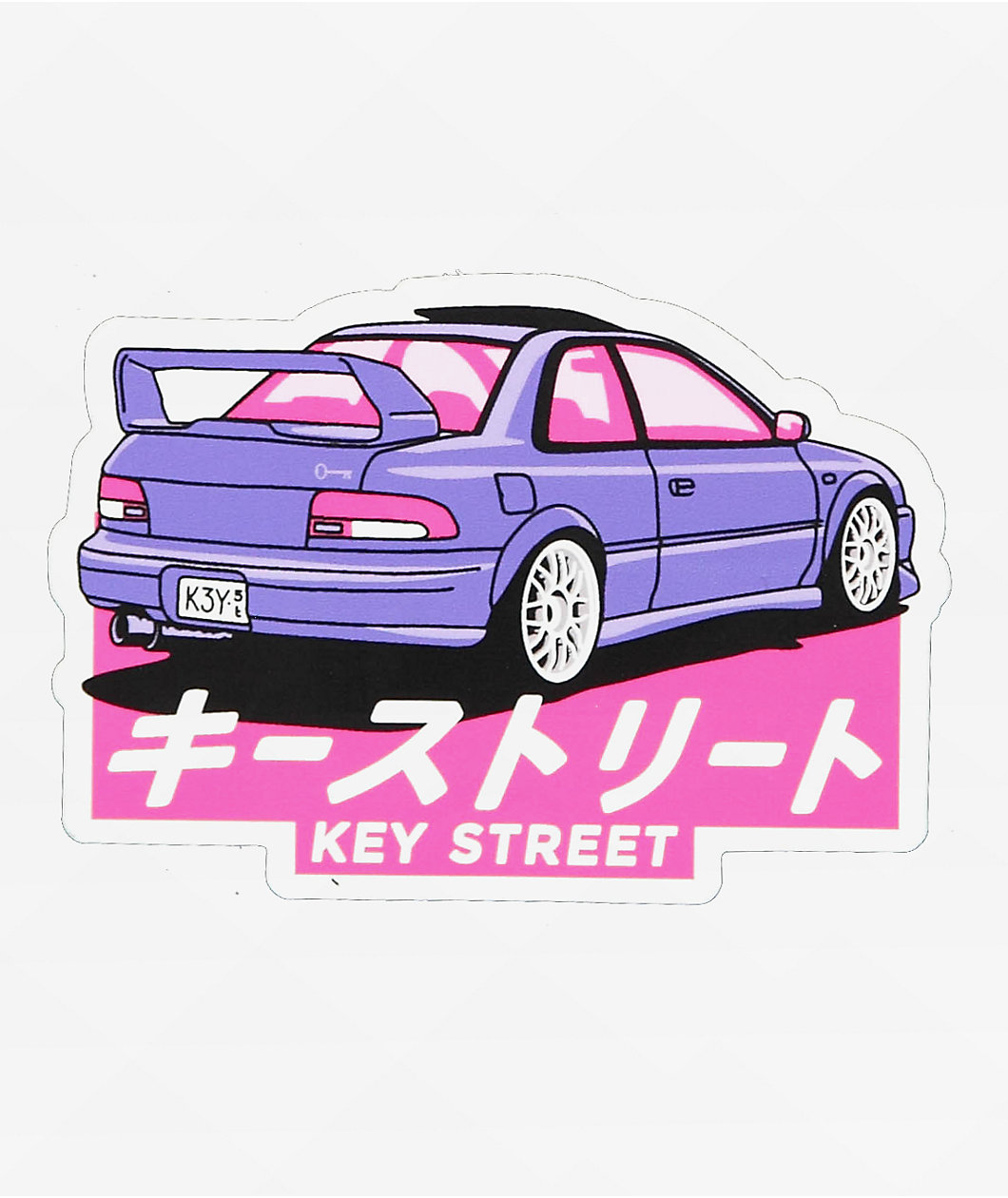 Key Street Seiza Purple Sticker
