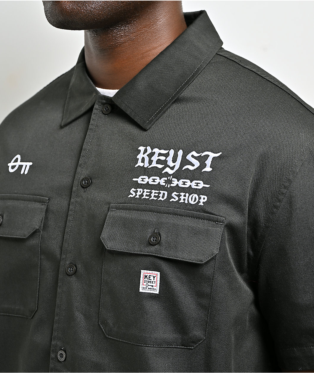 Key Street Speed Shop Black Work Shirt