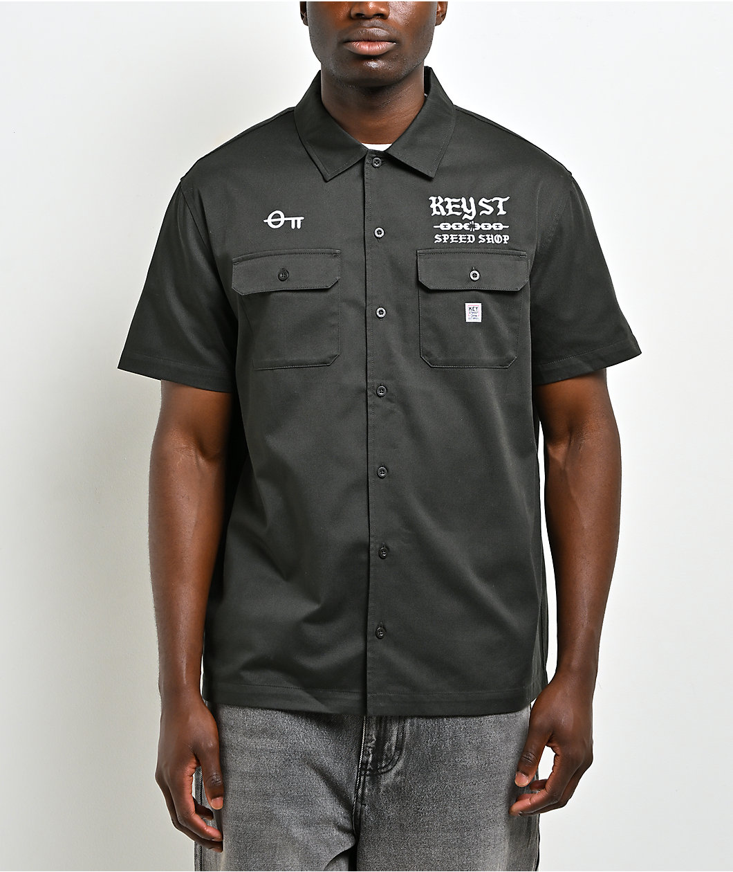 Key Street Speed Shop Black Work Shirt
