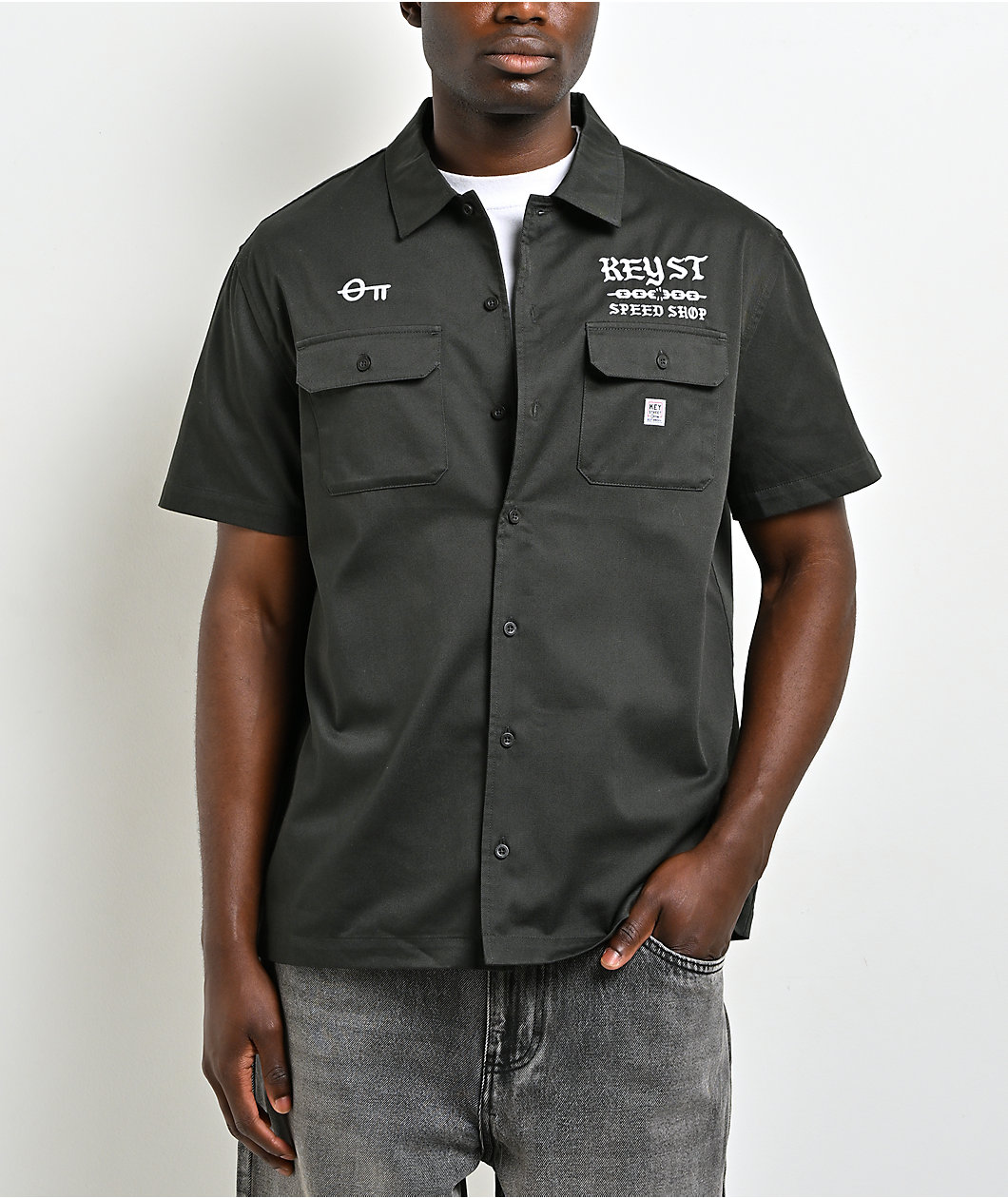 Key Street Speed Shop Black Work Shirt