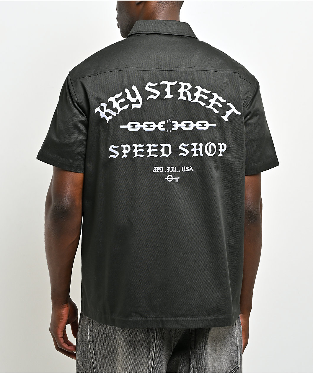 Key Street Speed Shop Black Work Shirt