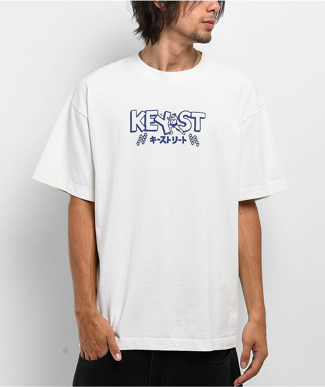 Key Street Sumo Wrestler White T-Shirt