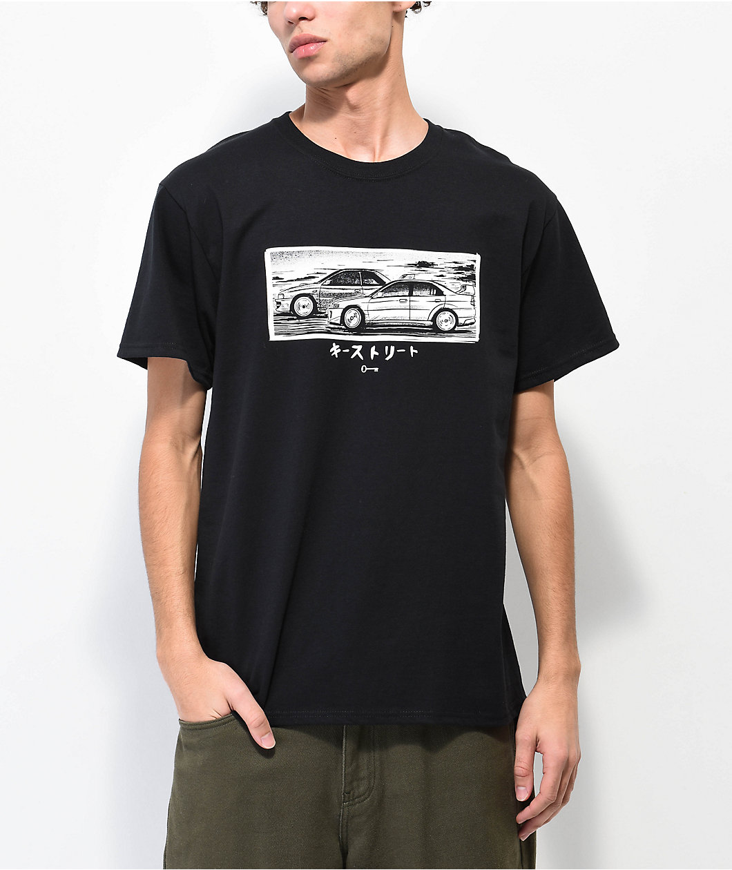 Key Street Versus 3 Black T-Shirt