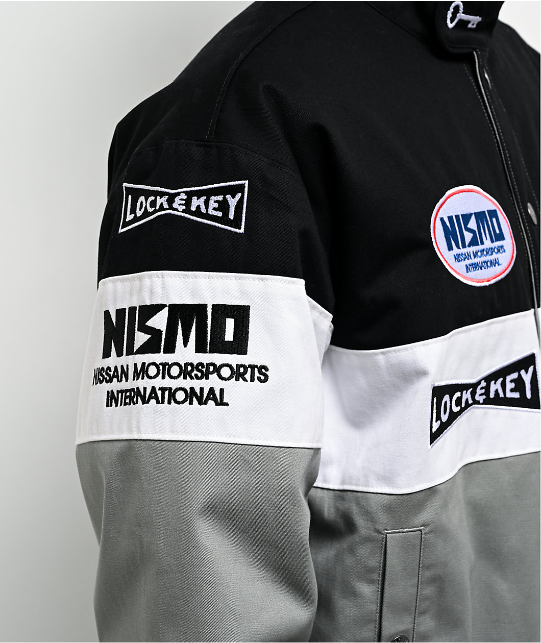 Key Street x NISMO Motorsport Black, White & Grey Racing Jacket