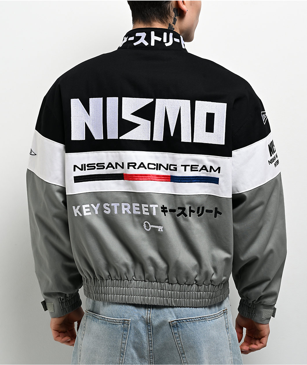 Key Street x NISMO Motorsport Black, White & Grey Racing Jacket