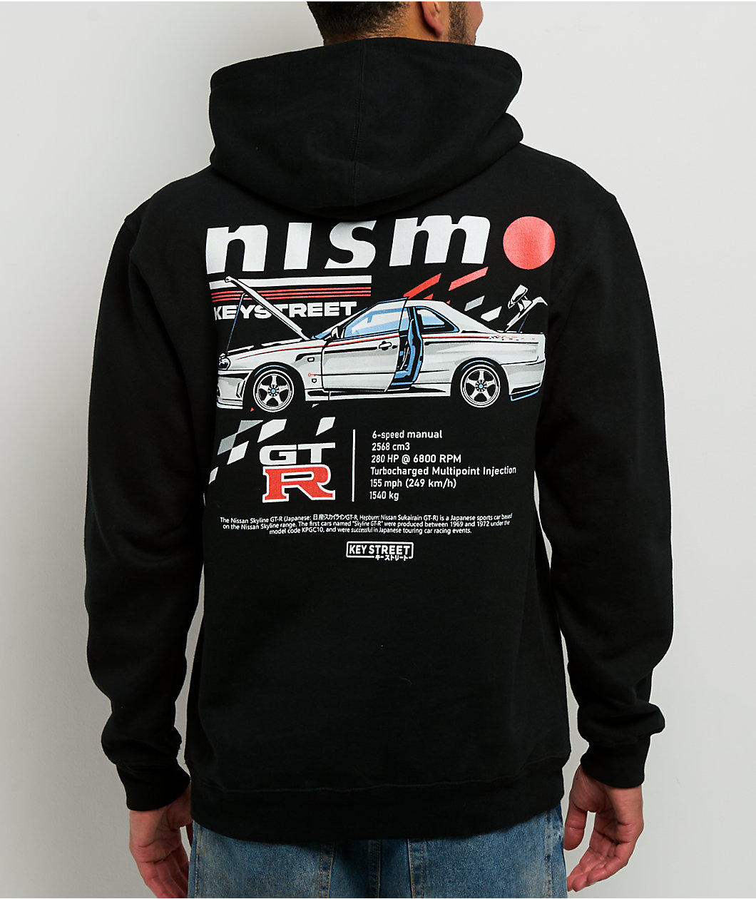 Key Street x Nismo GTR Black Hoodie