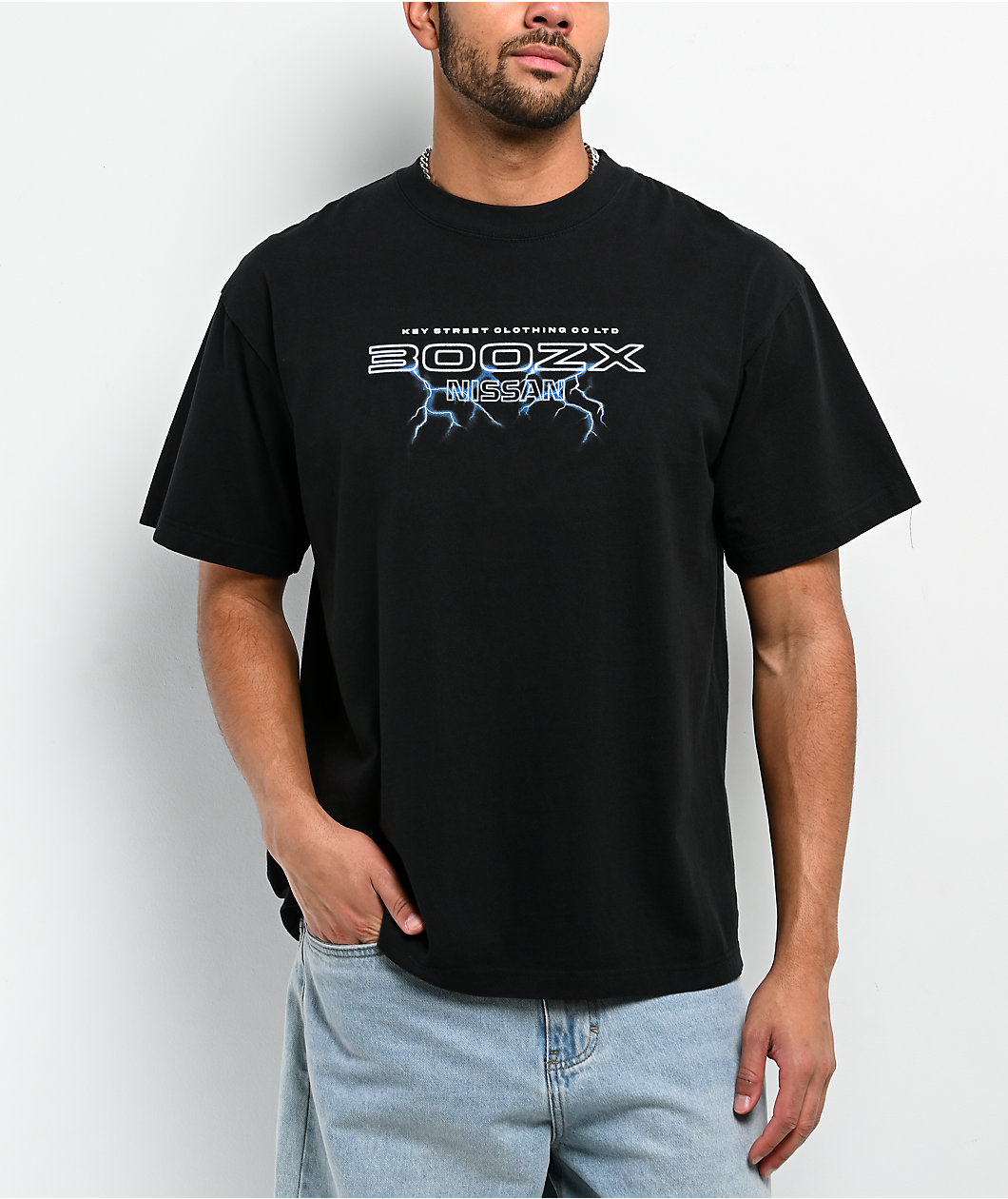 Key Street x Nissan 300ZX Black T-Shirt