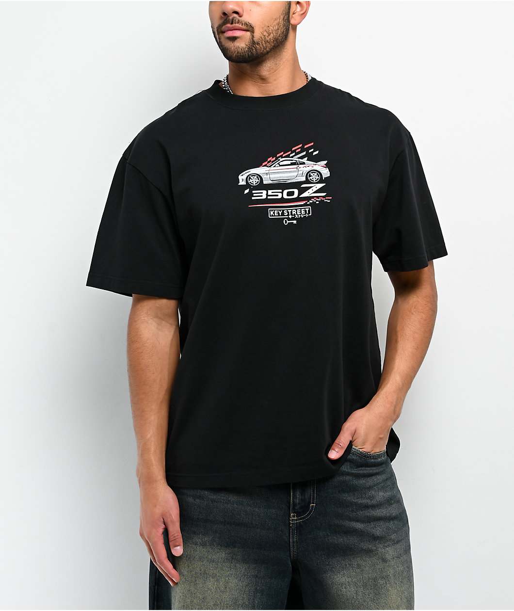 Key Street x Nissan 350Z Black T-Shirt