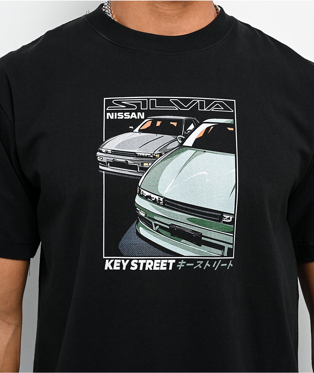 Key Street x Nissan S13 Black T-Shirt