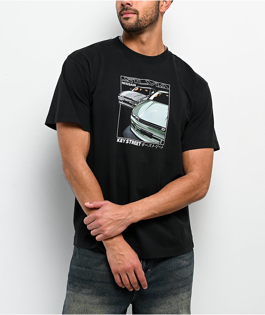 Key Street x Nissan S13 Black T-Shirt