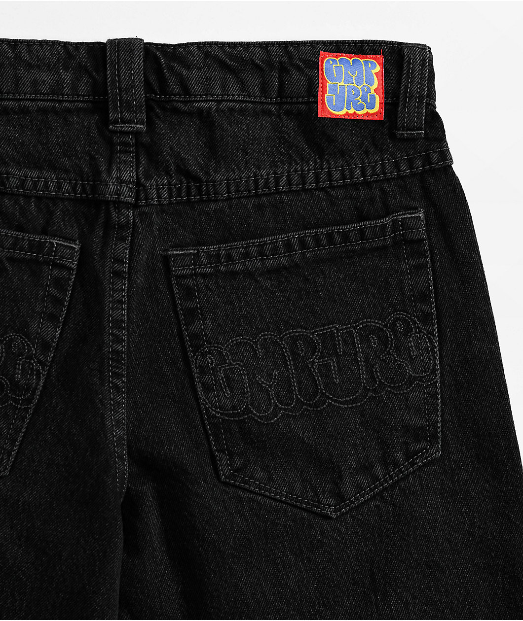 Kids Empyre Ultra Loose Shmutz Black Denim Jeans