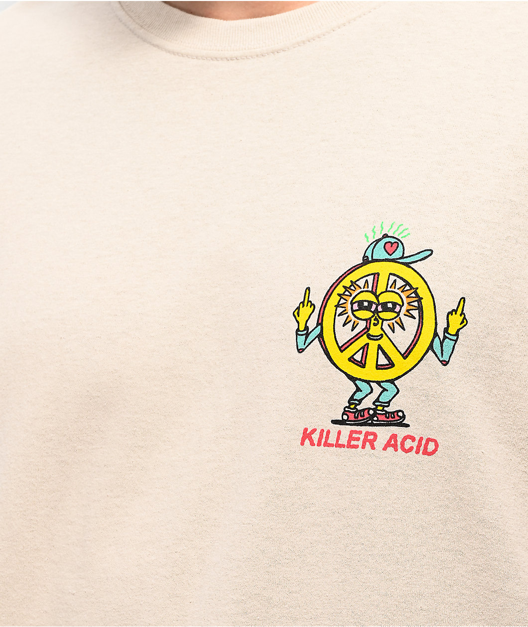 Killer Acid All The Feels Cream T-Shirt