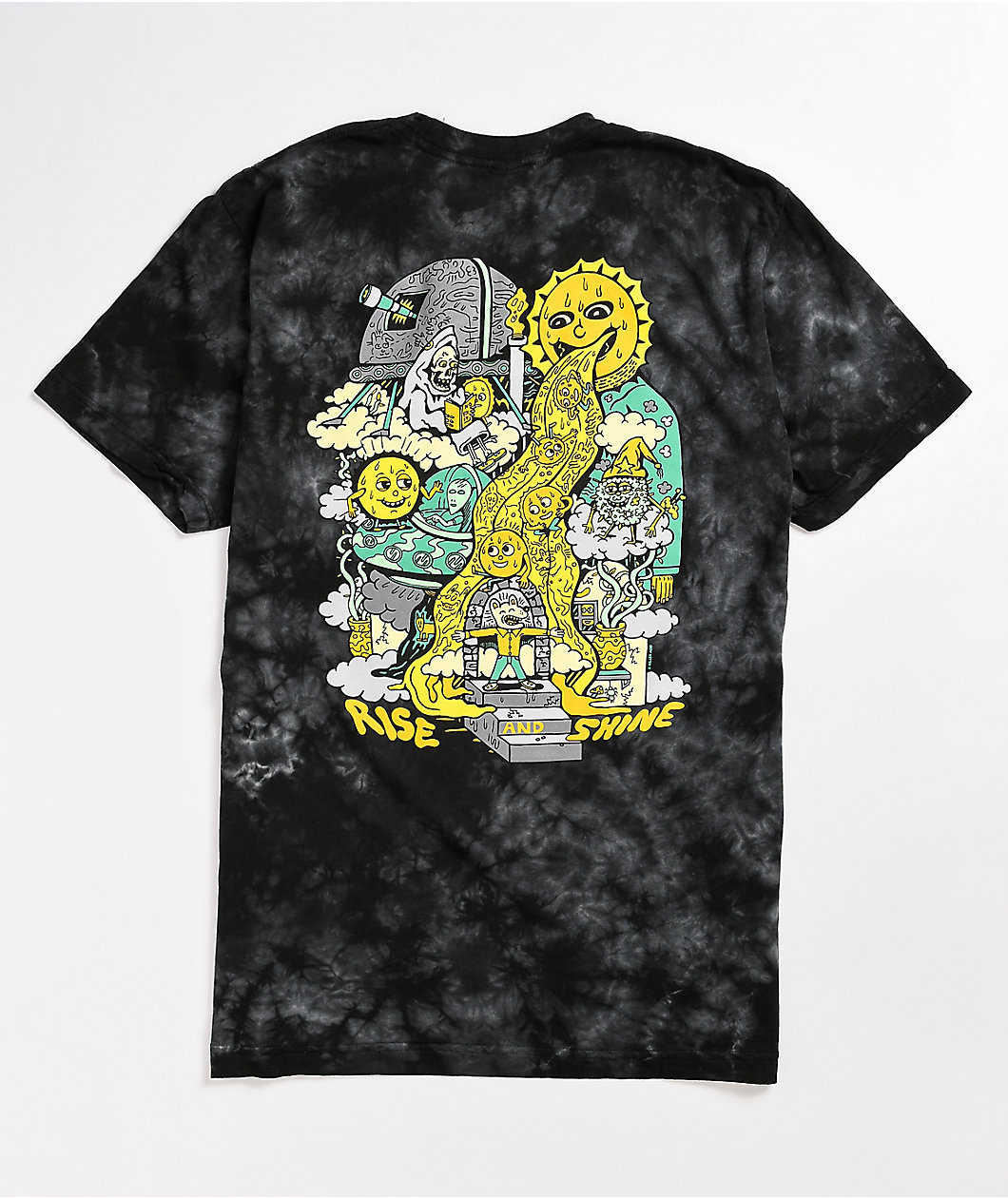 Killer Acid Rise And Shine Black Tie Dye T-Shirt