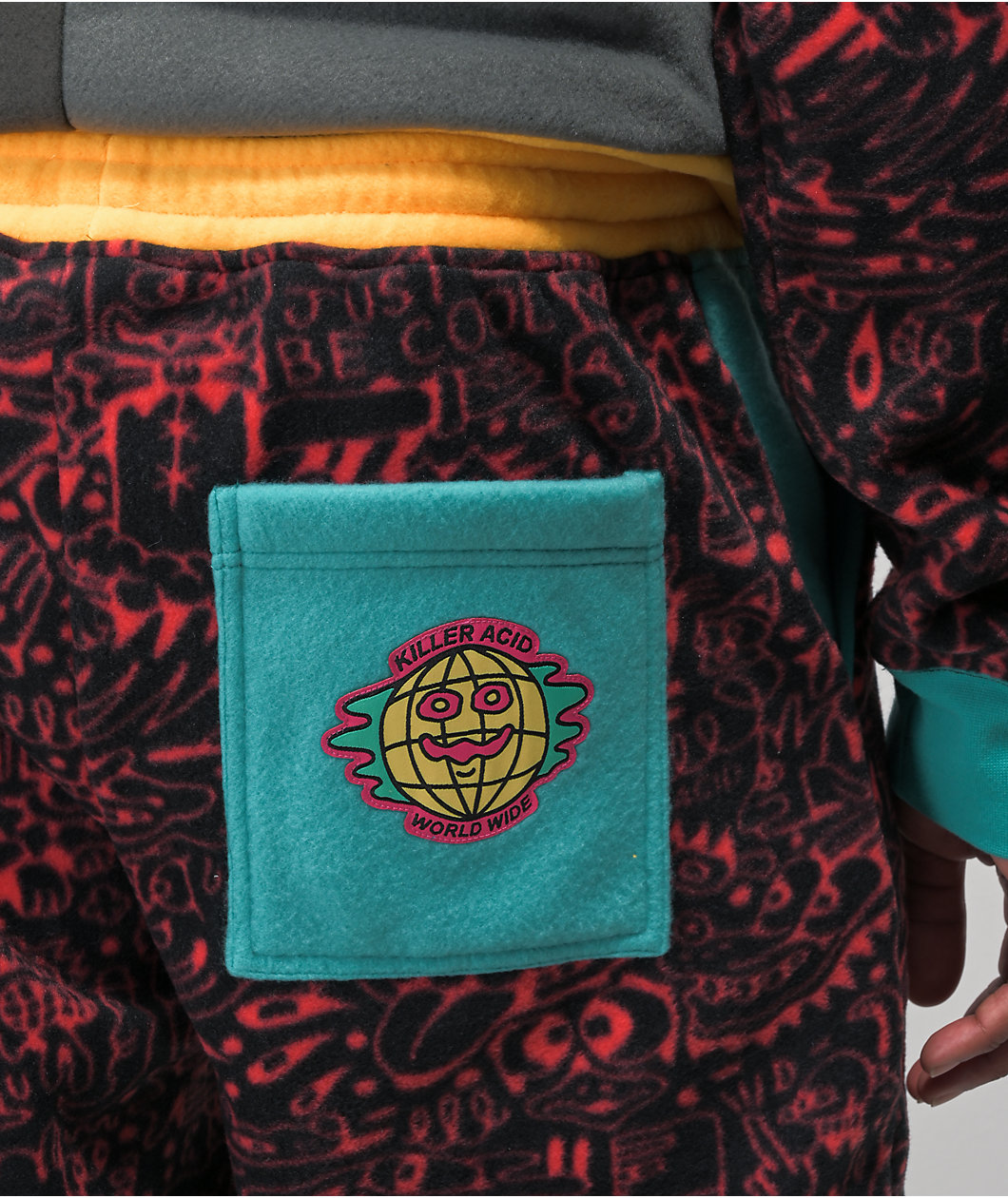 Killer Acid x The Bindle Conspiracy World Wide Tech Black & Red Sweatpants