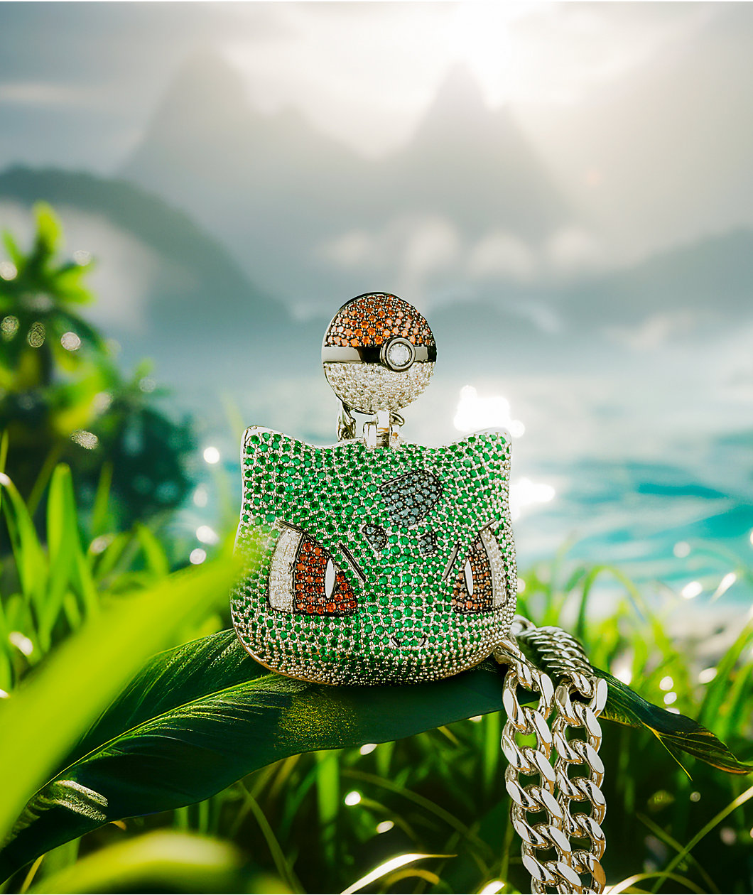 King Ice | Pokemon Bulbasaur Necklace