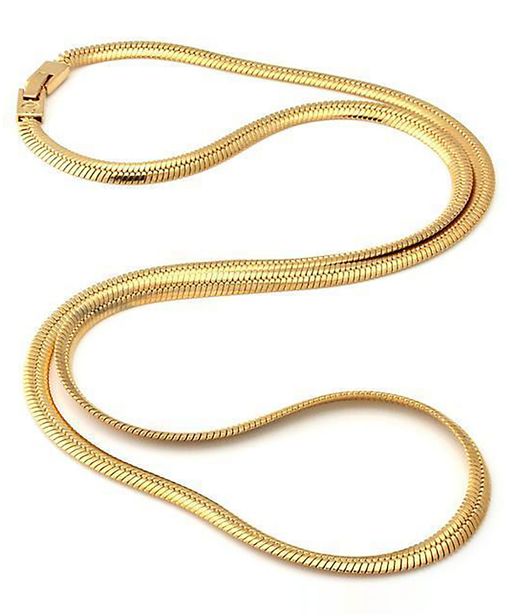 King Ice 22" Yellow Gold Herringbone Chain Necklace